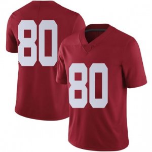 NCAA Men's Alabama Crimson Tide #80 Michael Parker Stitched College Nike Authentic No Name Crimson Football Jersey XM17C45EF
